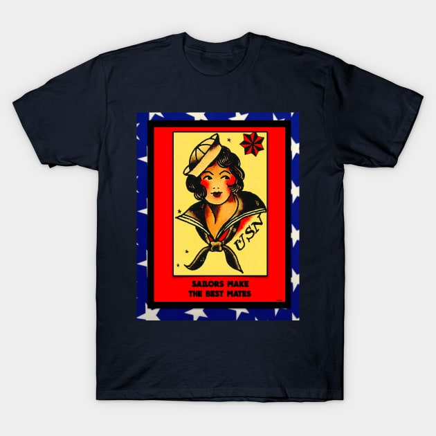 SAILORS MAKE THE BEST MATES T-Shirt by PETER J. KETCHUM ART SHOP